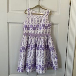 Gymboree Lavender & White Floral Dress size 5